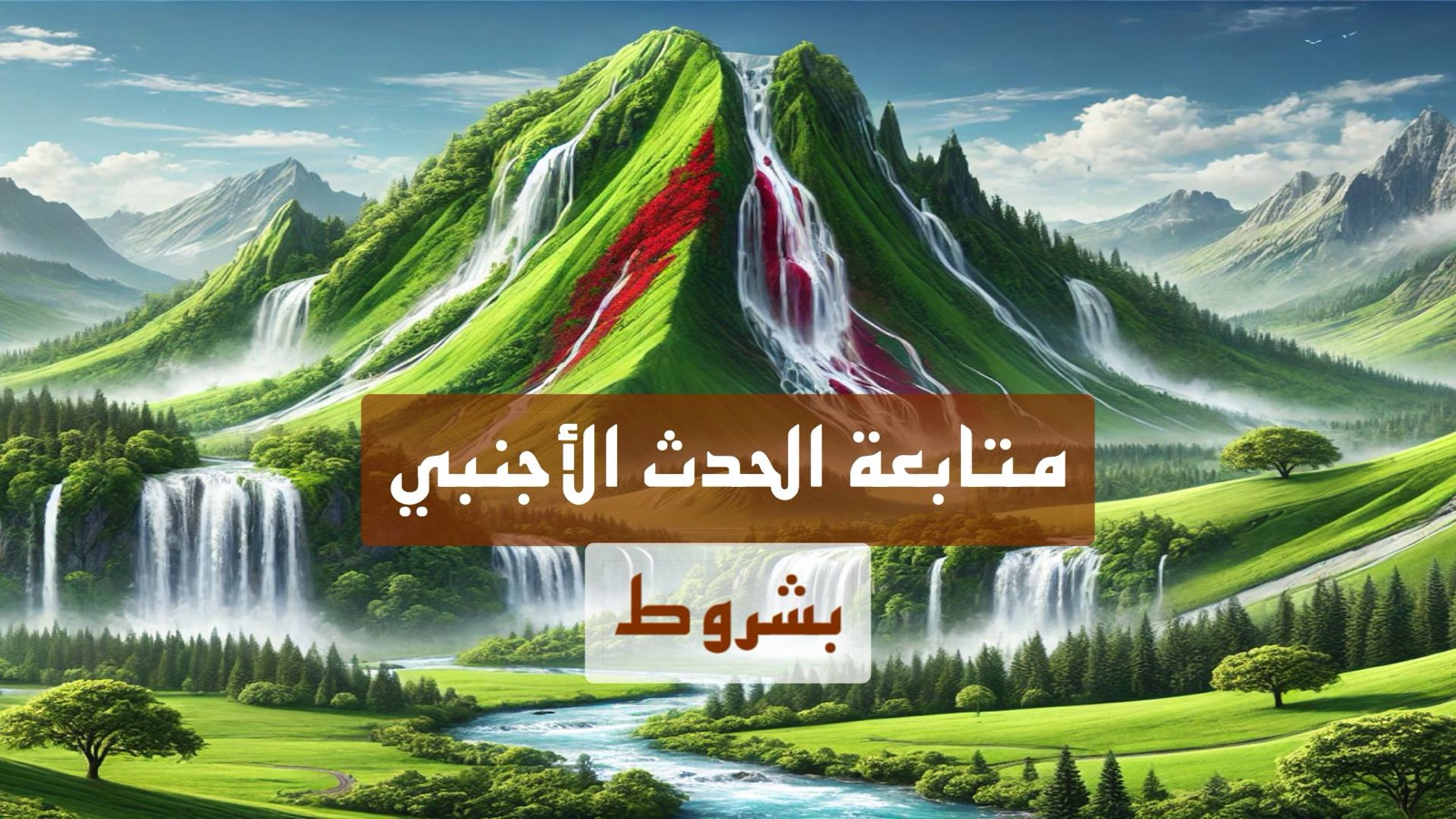 متابعة الحدث الأجنبي بشروط